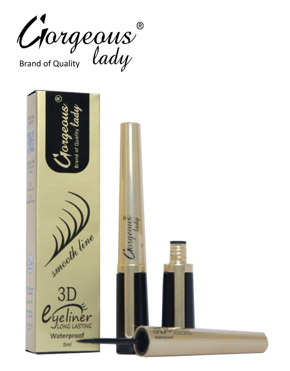 Gorgeous lady 3D eyeliner