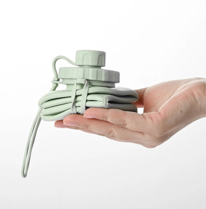 Folding Silicon Water Bottle by Asraa Store